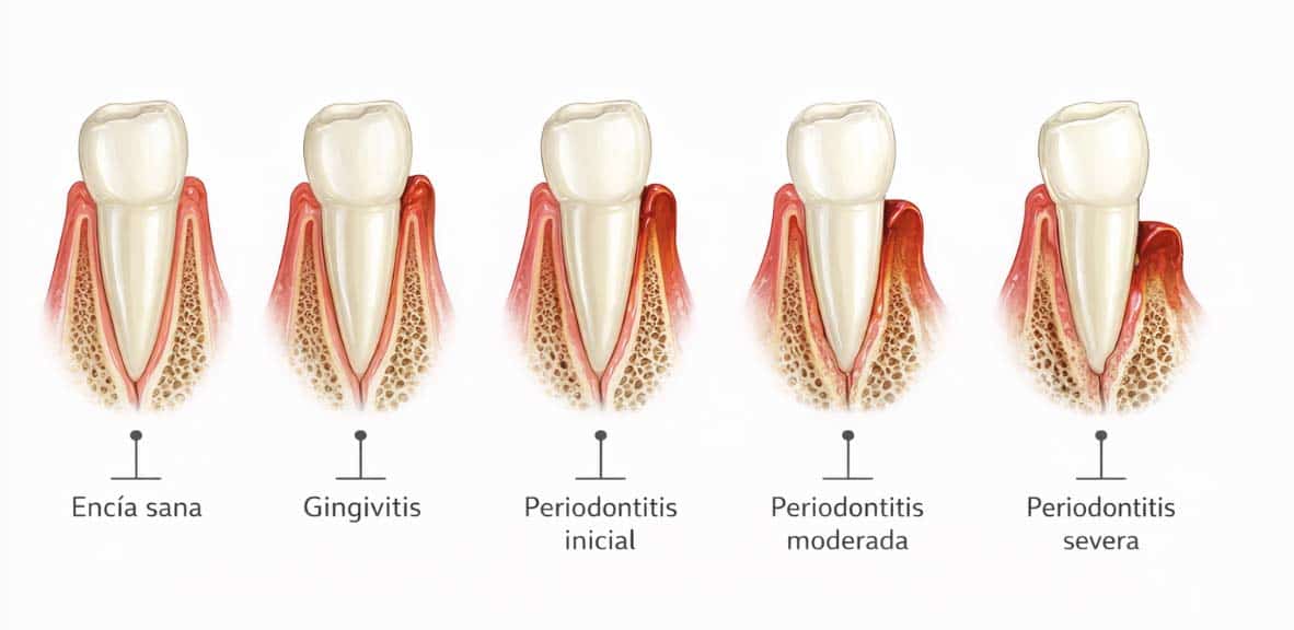 Fases de la enfermedad periodontal