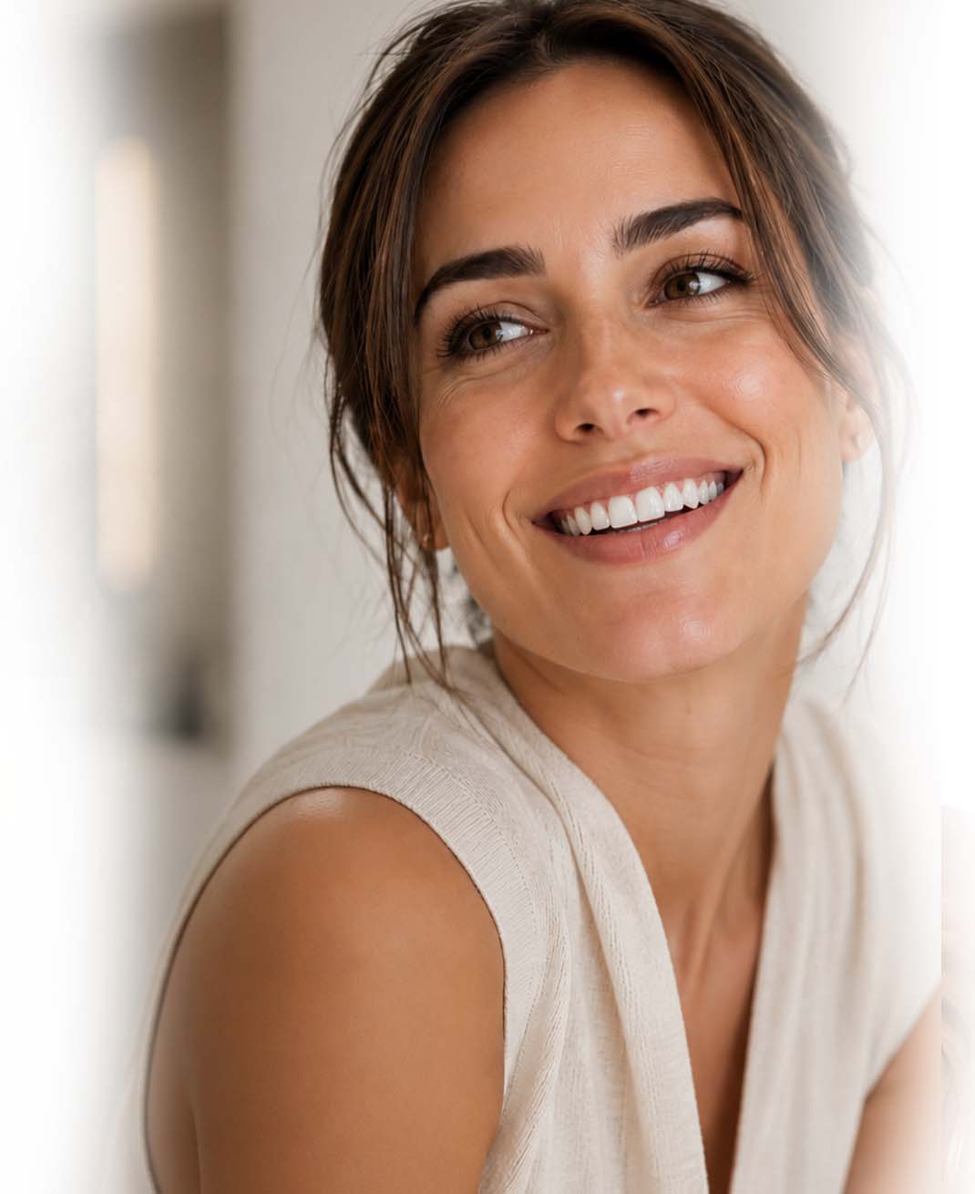 Sonrisa con tratamiento de Estética dental